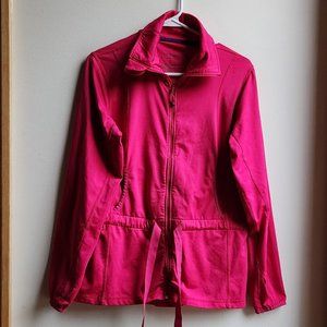 L.L. Bean Pink Lightweight Zip-Up Jacket Size Small